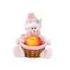 Transfronterizo Nuevo Decorativo Navideño Lentejuelas Rosas Cesta de Frutas Marco Grande de Regalo de Navidad para Niños Cesta de Dulces