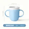 Taza de Cerámica Personalizada, Taza Creativa de Suéter con Doble Asa, Taza en Relieve, Taza de Leche, Taza de Desayuno, Procesamiento de Personalización de Regalos
