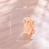 Filhote Artificial Realista Criativo e Fofo Samoieda Shih Tzu Micro Paisagem DIY Acessórios Decorativos Feitos à Mão Pequenos Enfeites