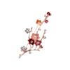 Broche Ameixa Elegante e Elegante Moda Vintage Corsage Cristal Diamante Alfinete Criativo Fivela Antiluz Acessórios Mulheres
