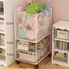 Armário Organizador de Brinquedos de Boneca Caixa de Armazenamento Armário de Armazenamento Bonecas de Desenho Animado Brinquedos Infantis Prateleira de Armazenamento Prateleira Multicamadas Bebê