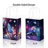 BS003 Exportação Espaço Planeta Alienígena Aeroespacial Foguete Festa Presente Doce Papel Kraft Bolsa de Corda