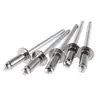 En Stock Remaches Ciegos Semi-Acero 304/45A Remaches Ciegos Tipo Abierto Cabeza Plana Redonda M3~M4.8