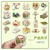 20 Piezas de Imanes Magnéticos Suaves para Refrigerador Estilo Retro Ins, Venta Caliente Transfronteriza Personalizada Creativos Pequeños Frescos Estilo Palacio Pegatinas Magnéticas DIY