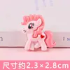 Desenho Animado Pônei Pônei Resina Pequenos Acessórios DIY Gel de Creme Feito à Mão Caseiro Acessórios de Cabelo Cartões de Cabelo Capa de Celular Material