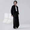 Nuevas Camisas de Estilo Chino Nacional para Hombres y Mujeres, Conjuntos Holgados para Estudiantes de Arte, Conjunto de Ropa para Práctica de Danza Moderna