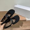 Zapatos Mary Jane Cuadrados Retro Estilo Coreano para Mujer 2025 Otoño e Invierno Nuevo Estilo Elegantes Versátiles Zapatos de Salón con Correa de una Sola Línea