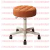 Taburete giratorio y de altura ajustable, taburete redondo, taburete de maquillaje, taburete para peluquería y arte de uñas, silla de barbero, taburete de bar, taburete de trabajo