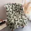 Nueva Moda Estampado Leopardo Hilo París Bufanda Estampada Bufanda de Algodón Fina Tipo Jersey Bufanda Mujer Estilo Spice Girl Chal Transfronterizo