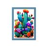 Mona Lisa punto de cruz real cactus nuevo moderno simple planta sala de estar porche decoración bordado a mano con hilo