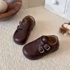 Zapatos de Cuero Estilo Británico para Niños 2026 Otoño Nueva Llegada Bebé Versátiles Zapatos Individuales de Princesa Niños y Niñas Suela Suave Zapatos Casuales