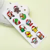 Accesorios para zapatos con agujeros de dibujos animados navideños transfronterizos, zapatos de gran sentido, hebilla de zapato con flores, zapatos con agujeros decorativos, accesorios de bricolaje con flores, traje