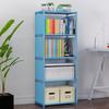 Librero Simple Creativo para Niños Estudiante Ensamblaje Librero Estilo de Color Combinación Multiestante Casillero Reforzado