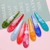 Accesorios para el cabello de color helado geométricos ovalados con forma de gota, frescos de verano, pinzas para el pelo de mujer, pinzas laterales, parche de resina