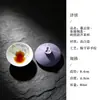 Taza de té de cerámica pintada a mano Mojing para la fortuna y la prosperidad, taza maestra con forma de calabaza, taza de té especial de cerámica con forma de calabaza para beber té, colección de tazas para degustación de té