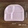 Plato dividido extragrande, color nacarado simulado, juguete de comida miniatura, material para manualidades con pegamento de crema, accesorios para casa de muñecas