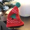 Chapéu de Vinho Tricotado Mini Feito à Mão DIY Decoração de Natal Atmosfera Presente
