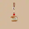 Llavero de Muñeco de Comida Divertido Colgante de Peluche Muñeco de Planta Hamburguesa Papas Fritas Muñeco de Queso Colgante Galleta
