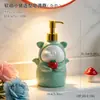 Frasco Dispenser de Sabão de Porquinho Fofo e Macio, Frasco para Álcool em Gel, Frasco Vazio Tipo Pump, Dispenser Criativo para Sabonete Líquido e Loção