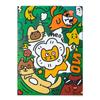 LOMI cartoon L-shaped pasta PP único de duas páginas a4 envelope bill papel classificação arquivo de armazenamento