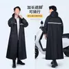Impermeable largo para hombre, protección de cuerpo completo contra lluvia intensa, impermeable de una pieza para adultos para ciclismo, adecuado para bicicletas eléctricas y motocicletas