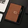 Caixa de Presente para Caderno de Negócios Conjunto de Pen Drives A5 Caderno B5 Atividade de Volta às Aulas para Estudantes Conjunto de Presente