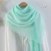 Bufanda de Algodón y Lino Plisada de Color Sólido de Venta Caliente Transfronteriza, Pañuelo de Cabeza Malayo Multicolor Arrugado de Moda con Flecos para Mujer