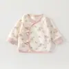 Ropa de Medio Espalda para Bebé Algodón Puro Sin Huesos Ropa de Otoño para Niños Pequeños Ropa Interior para Primavera y Otoño Capa Base Ropa de Monje para Bebé Ropa para Recién Nacidos