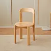 Venta Caliente Silla de Comedor Vintage de Madera Maciza Nórdica Hogar Retro Sala de Estar Simple Rey Silla Moderna Apartamento Pequeño Dopamina