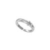 Anillo Estrella de Diseño de Nicho de Arroz Pequeño para Mujer, Moda, Temperamento, Personalidad, Combinable, Sensación de Lujo, Ajustable, Anillo de Dedo para Adelgazar