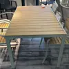 Mesas y Sillas de Exterior, Sillas de Ratán, Sillas de Malla para Patio y Casa de Huéspedes, Balcón Abierto Impermeable, Mesas de Madera Anticorrosión para Jardín de Ocio