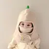 Gorro Todo en Uno para Bebé Otoño e Invierno Gorro Cálido Bufanda Lindo Versátil para Bebé Niño y Niña Gorro con Protección para Orejas Gorro de Lana para Niños Moderno