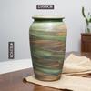 Jarrón pequeño de cerámica de Jingdezhen para encimera con flores y flores secas, decoración moderna y sencilla para entrada, estudio, hidropónico, sala de estar