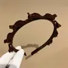 Acessórios de Cabelo em Acrílico, Não Metálicos, Antiderrapantes, Faixa de Cabelo Simples de Veludo para Lavar o Rosto e Gerenciar Franjas