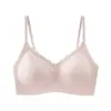 Sujetador push-up romántico de encaje, soporte suave, realza y levanta, sin costuras, minimiza el busto lateral, copa semi-fija, lencería para mujer