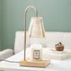 Calentador de Velas Europeo y Americano Amazon con Temporizador y Regulador de Intensidad, Altura Ajustable, Madera Maciza Cuadrada Aromaterapia