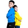 Jiabu 330g coletes infantis de gola redonda escovados para mapa logo personalizado acolchoados com veludo roupas de classe roupas de grupo atacado