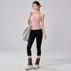 Sujetador Deportivo para Mujer con Almohadillas en el Pecho Espalda Bonita Cuello Halter Camiseta sin Mangas para Yoga Espalda Abierta con Tirantes Ropa de Entrenamiento de Pilates Conjunto de Fitness