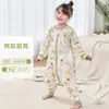 Saco de dormir para bebé, con mangas divididas, fibra de bambú, ropa de escalada, gasa de algodón de bambú, pijamas de verano para bebés, clase A, antibacteriano