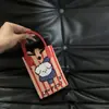 2025 Popular Dibujo Animado Lbb Linda Bolso Cruzado Tejido Billetera Bolso de Mano para Llevar a Mano Bolso de Mano Estilo K Ins