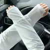 Mangas de Hielo para Protección Solar, Mangas de Mano de Sombrilla de Verano, Mangas Largas, Mangas tipo Guante para Hombres y Mujeres, Protección de Brazos para Conducir, Delgadas, Holgadas, Tallas Grandes