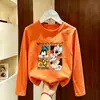 Camiseta de manga larga para niño 2026 nueva ropa de primavera y otoño para niños, camiseta básica de algodón puro para niño, top estiloso para niños mayores