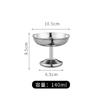 Copa para Helado de Acero Inoxidable 304 Entrada Lujo INS Copa Postre Pudín Copa para Cóctel Tazón para Smoothie Copa para Helado