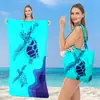 Toalla de Playa Plegable Bolsa de Almacenamiento Portátil Dos en Uno Bolso de Hombro para Viajes al Aire Libre Toalla para Vacaciones en la Costa Surf