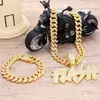 Venda Quente Transfronteiriça Cool Super Flash Cheio de Diamante FLASH Letra Moda Criativa Cravejado de Diamante Corrente Cubana Raio Hip-hop Pingente
