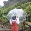 Guarda-chuva Transparente com Impressão de Logo, Cabo Longo, Pintado à Mão DIY, Proteção Solar Automática, Guarda-sol, À Prova d'Água, Presente Personalizado, Impermeável