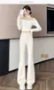 Pantalones Acampanados Adelgazantes de Cintura Alta para Mujer Otoño/Invierno 2026 con Caída Pantalones de Campana Largos hasta el Suelo