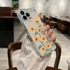 Nova Capa de Celular de Girassol para o Verão Adequada para Apple 17, Capa Protetora Fresca e Simples, Capa Transparente Anti-Queda para iPhone 16