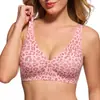 Sutiã de gelo com estampa de leopardo personalizado para comércio exterior TK Amazon mais vendido para mulheres, lingerie plus size, fábrica de lingerie de origem transfronteiriça
