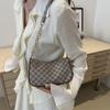 Bolso informal sencillo para mujer, primavera 2024, nuevo estilo occidental, bolso de hombro con cadena, bolso informal de viaje, pequeño bolso cuadrado, bolso cruzado